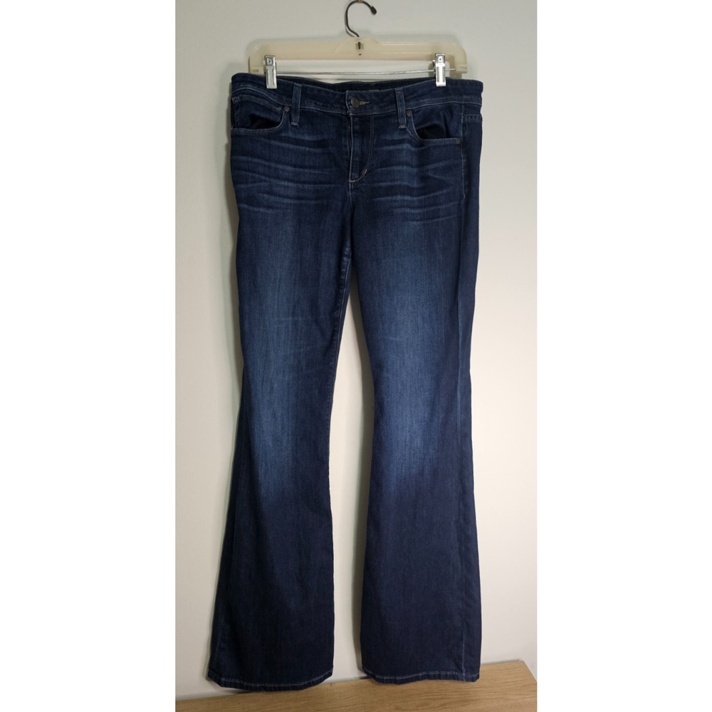 JOES JEANS ~ GATSBY ~ Dark Wash Flared Leg Stretch 5 Pocket Mid Rise SIZE 30